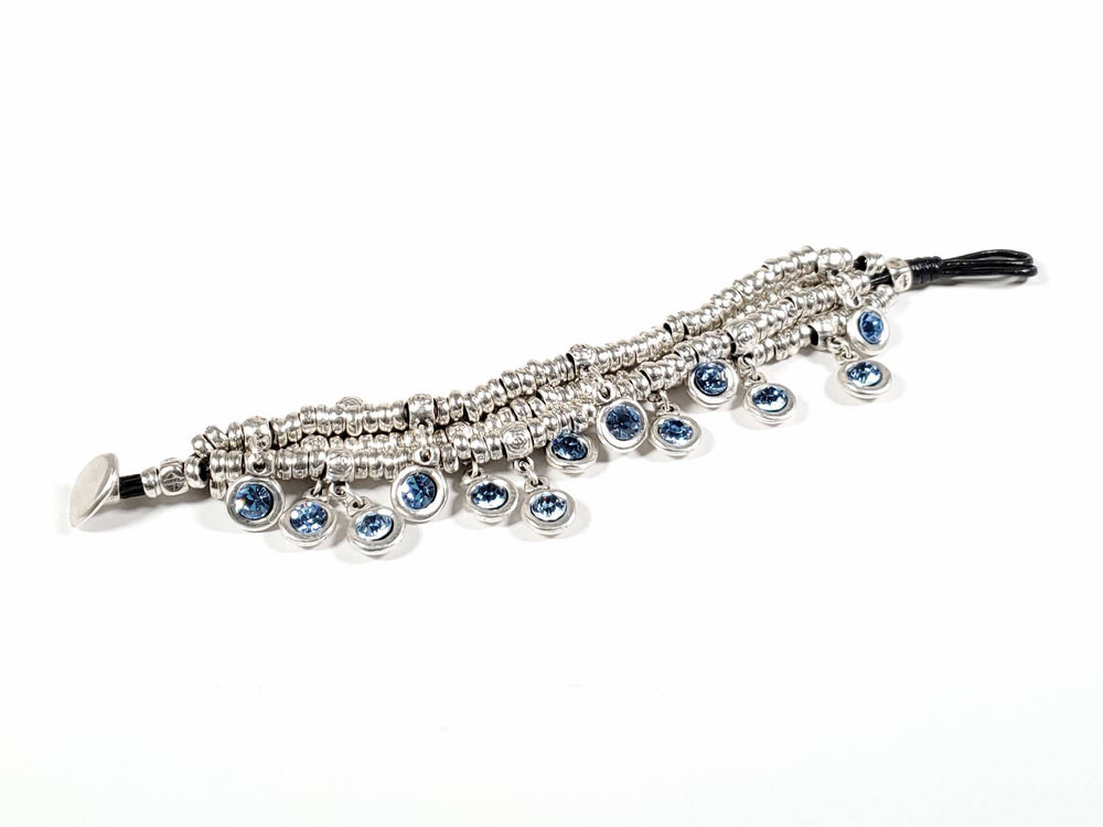 Blue Topaz - Pewter Bracelet