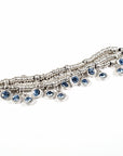 Blue Topaz - Pewter Bracelet