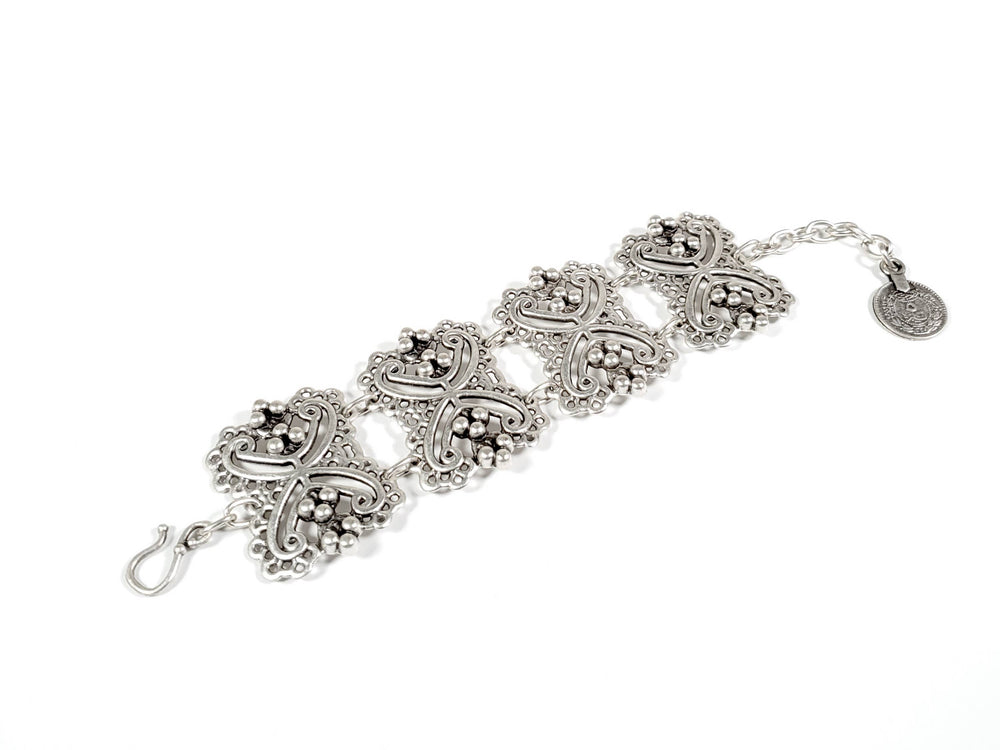 Lace Pewter Bracelet