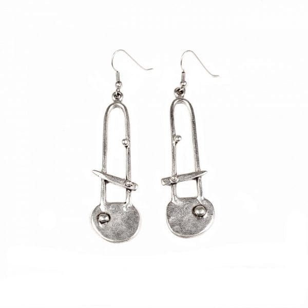 Ancient Bazaar earrings Artists Palette Pewter Earrings