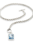 Chanour Necklace Handmade Aqua Cosmo Pewter Necklace - NN3525