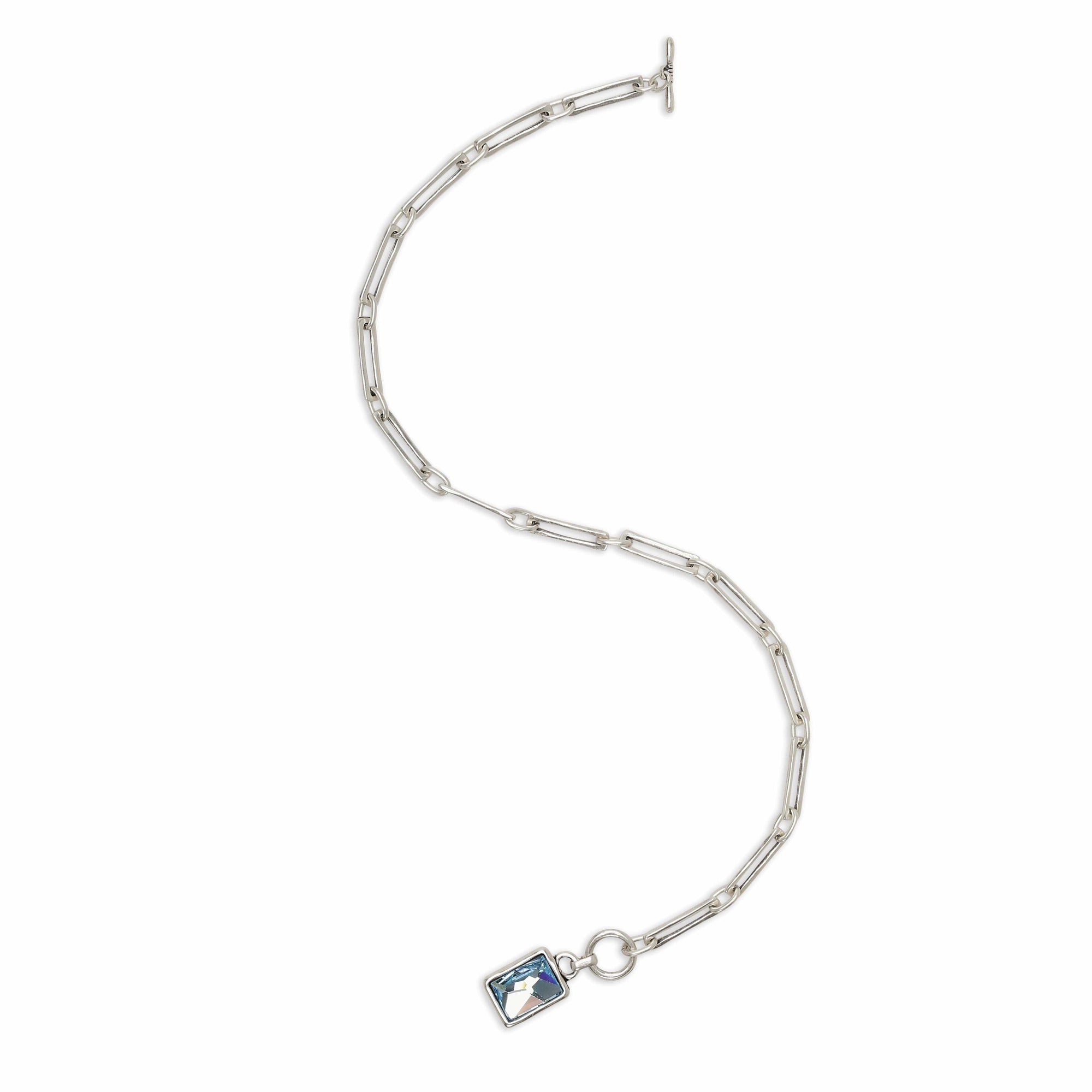 Chanour Necklace Handmade Crystal Pewter Necklace - 3816