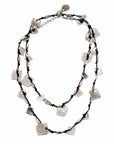 Chanour Necklace Handmade Cube Pewter Necklace - SLVR1031