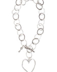 Chanour Necklace Handmade Heart Pewter Necklace - 3860