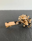 Cookie & the Dude Hair Accessory calico PomPom Burst Hair Clip  ((Side Hustle Accessories))