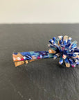 Cookie & the Dude Hair Accessory marbled blue PomPom Burst Hair Clip  ((Side Hustle Accessories))