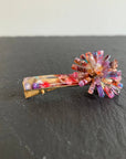 Cookie & the Dude Hair Accessory rainbow sherbet PomPom Burst Hair Clip  ((Side Hustle Accessories))