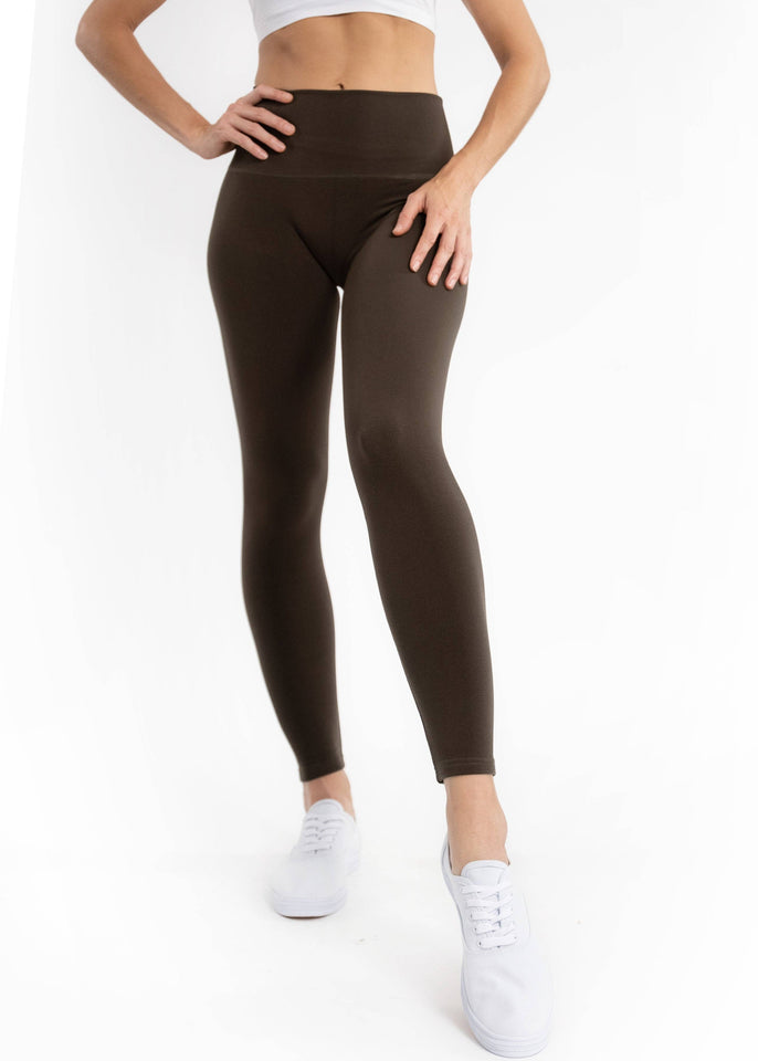 ELIETIAN Legging Black Fleece Lined Leggings