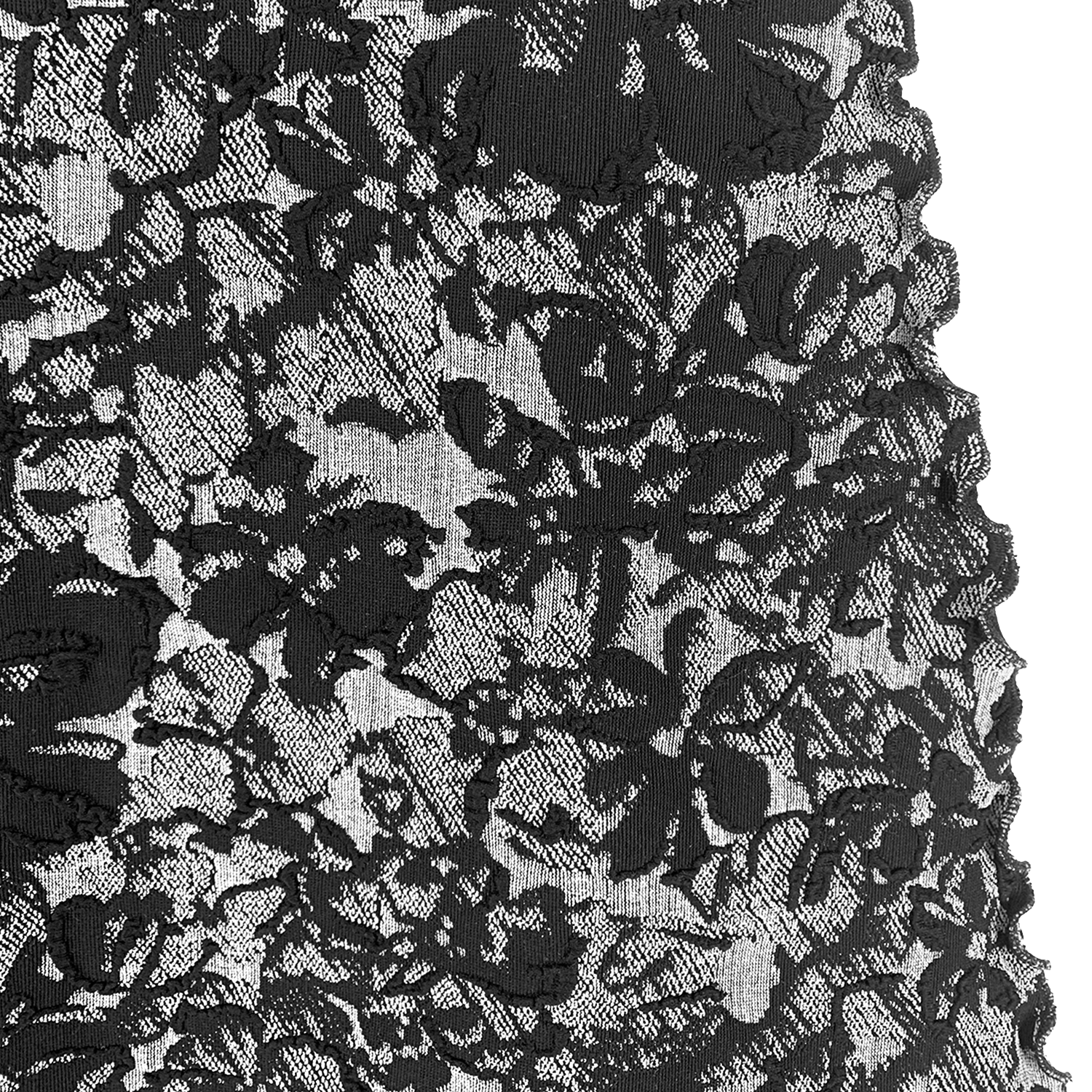 Haystacks Jacquard Knit Bias Black Fumato Jacquard Knit Bias Skirt