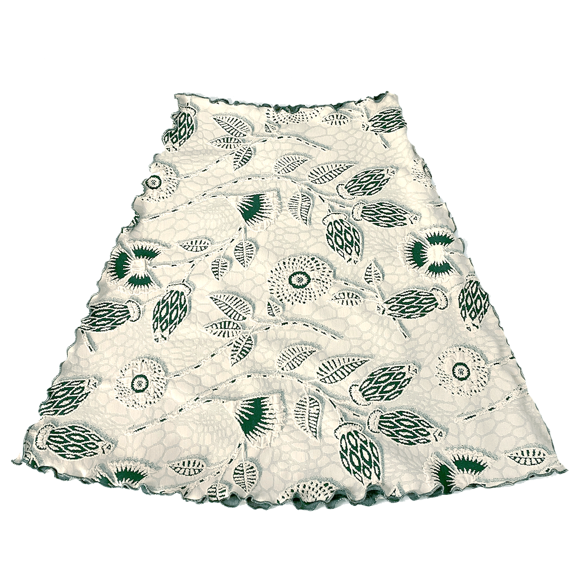 Haystacks Jacquard Knit Bias Thyme Campanula Jacquard Knit Bias Skirt