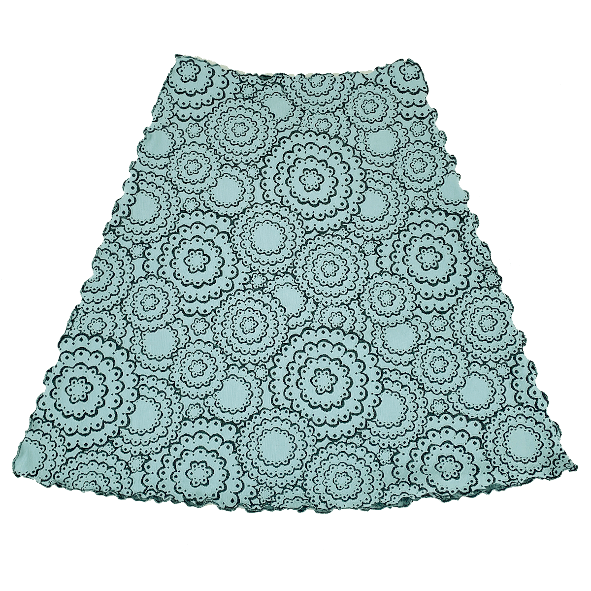 Haystacks Jacquard Knit Bias Tourmaline Doily Jacquard Knit Bias Skirt