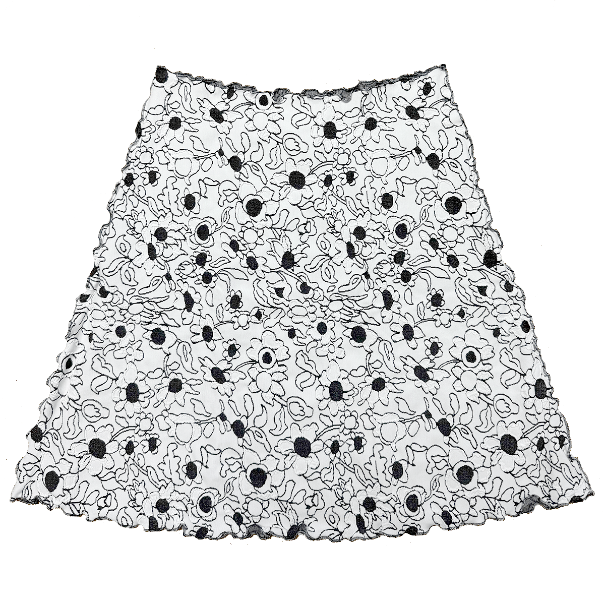 Haystacks Jacquard Knit Bias White Cosmo Jacquard Knit Bias Skirt