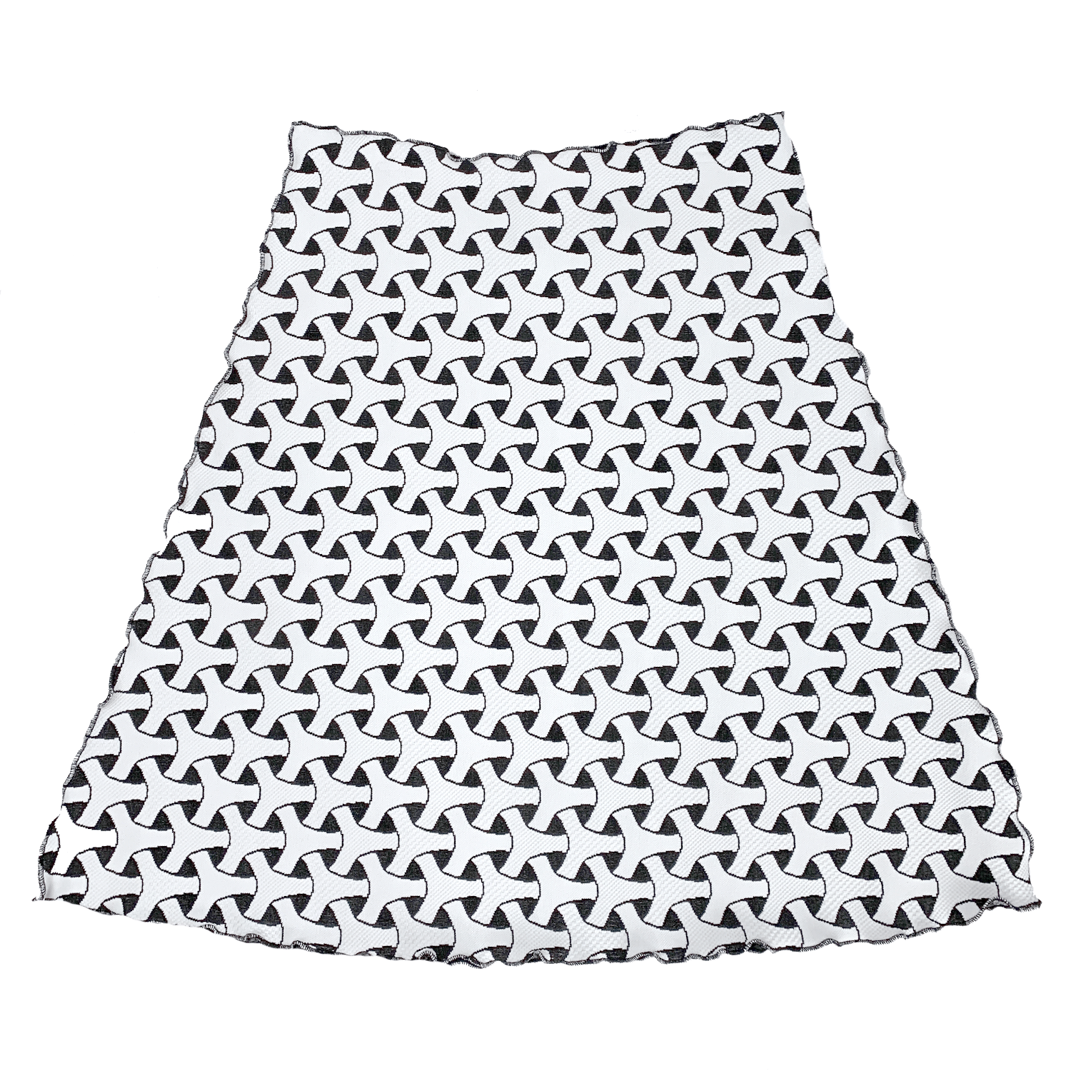 Haystacks Jacquard Knit Bias White Princi Jacquard Knit Bias Skirt