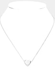 Haystacks jewelry Delicate Heart Pendant Necklace - Silver & Gold!