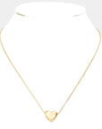 Haystacks jewelry Delicate Heart Pendant Necklace - Silver & Gold!