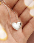 Haystacks jewelry Silver Delicate Heart Pendant Necklace - Silver & Gold!