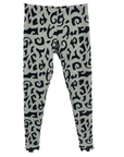 Haystacks Legging One Size Seagrass Tatua Jacquard Knit Leggings