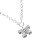 Haystacks necklace Brushed Silver Butterfly Necklace