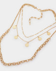 Haystacks necklace Layered Gold Tone Necklace