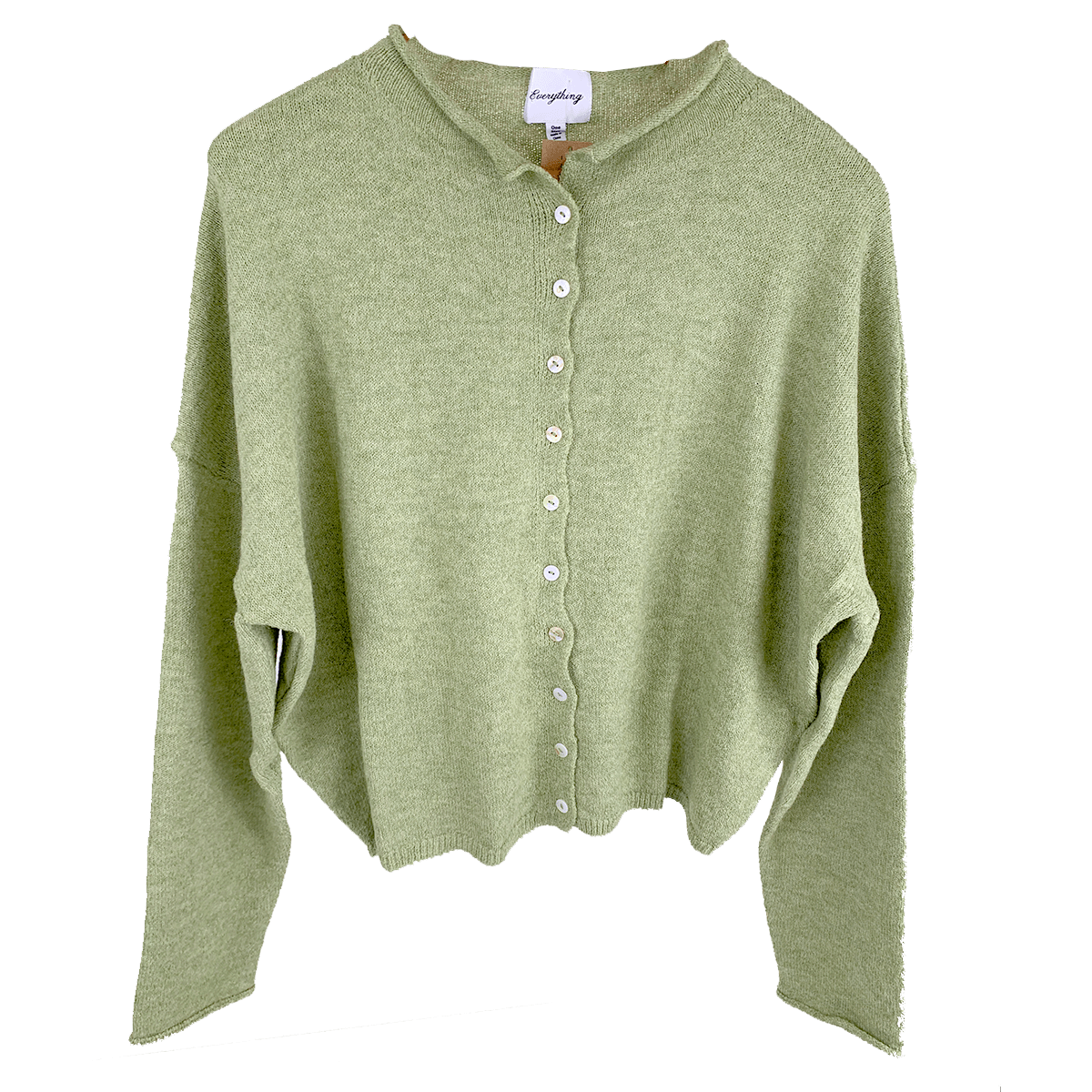 Haystacks One Size/Free Size Everything Super Soft Knit Cardigan - Seagrass