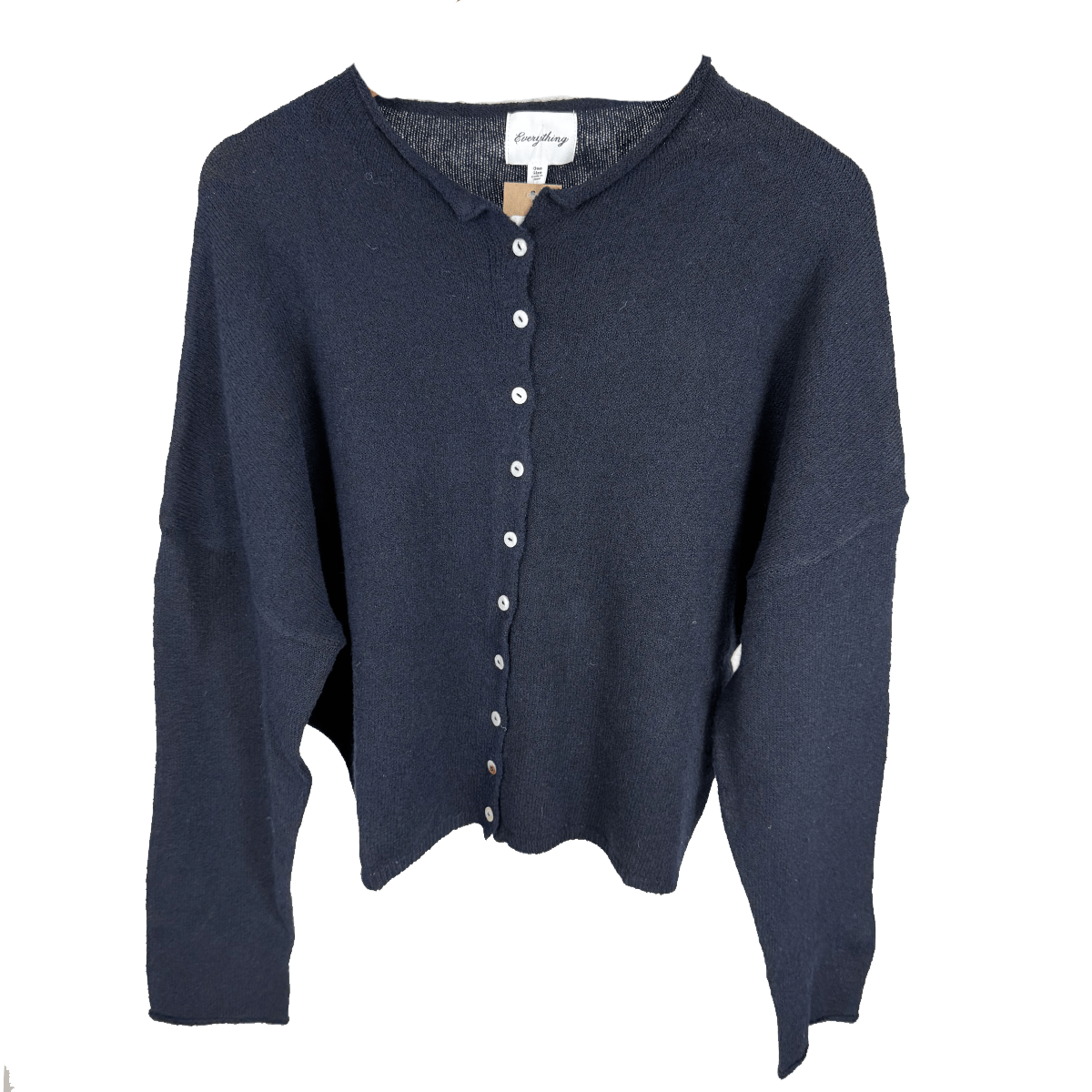 Haystacks One Size/Free Size Everything Super Soft Knit Cardigan Sweater - Navy Blazer