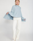 Haystacks poncho Basic Solid Soft and Easy Poncho - Light Blue