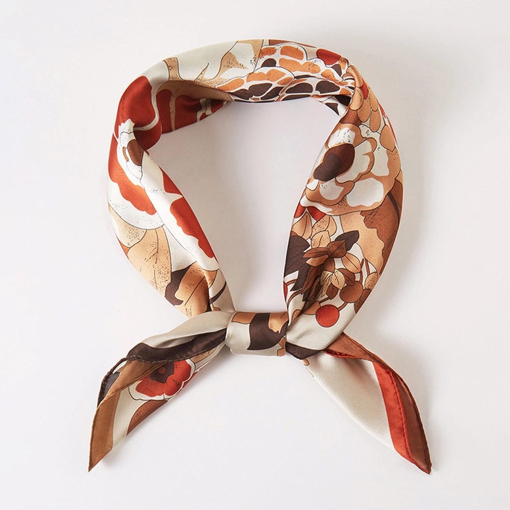 Haystacks scarf Retro Floral Satin Bandana