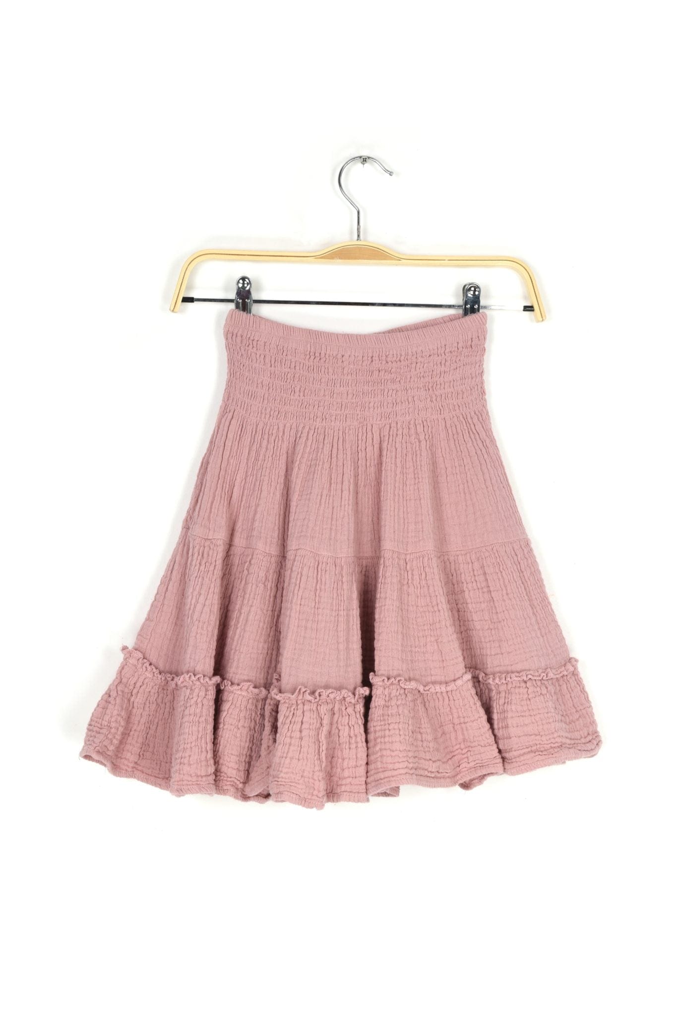 Haystacks skirt Thai Cotton Tiered Mini Skirt - Ballet Pink