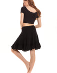 Haystacks skirt Thai Cotton Tiered Mini Skirt - Black