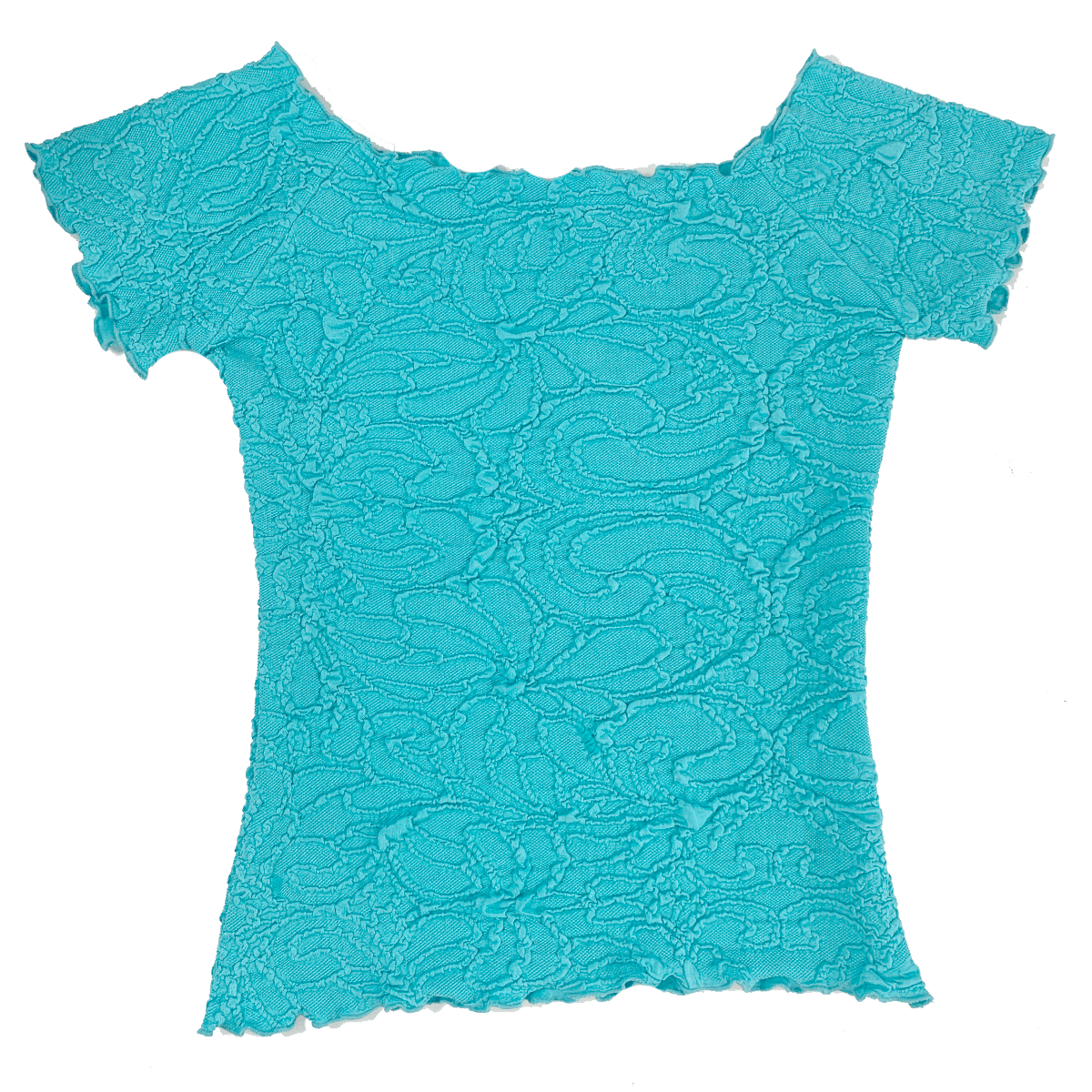 Haystacks top Blue Curacao Fluence Textured Ballet Top