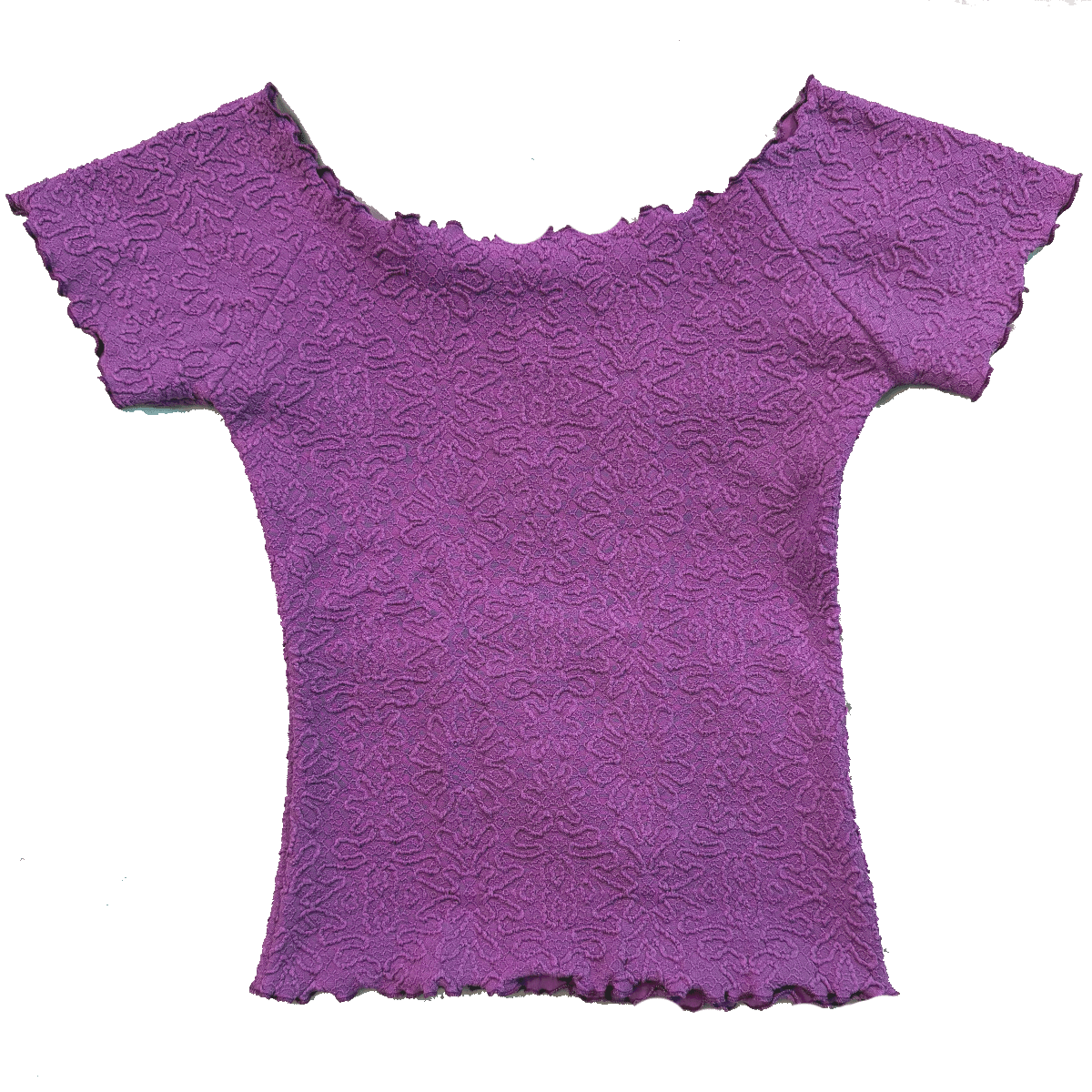 Haystacks top Cattleya Orchid Razy Textured Ballet Top