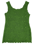 Haystacks top Palm Green Lyrac Textured Charming Tank Top