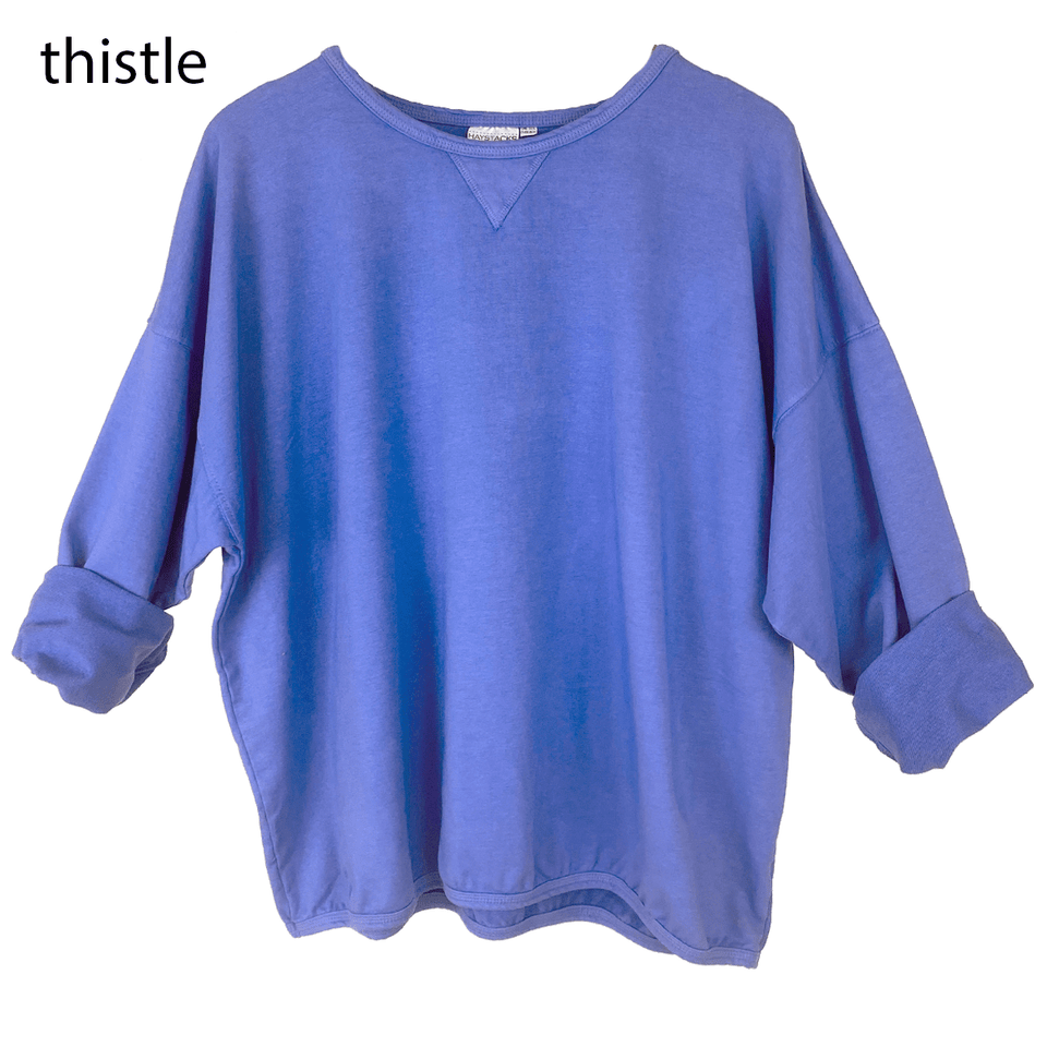 Haystacks top Thistle Largo Leelanau Cotton French Terry Boxy Sweatshirt (16 Colors!)