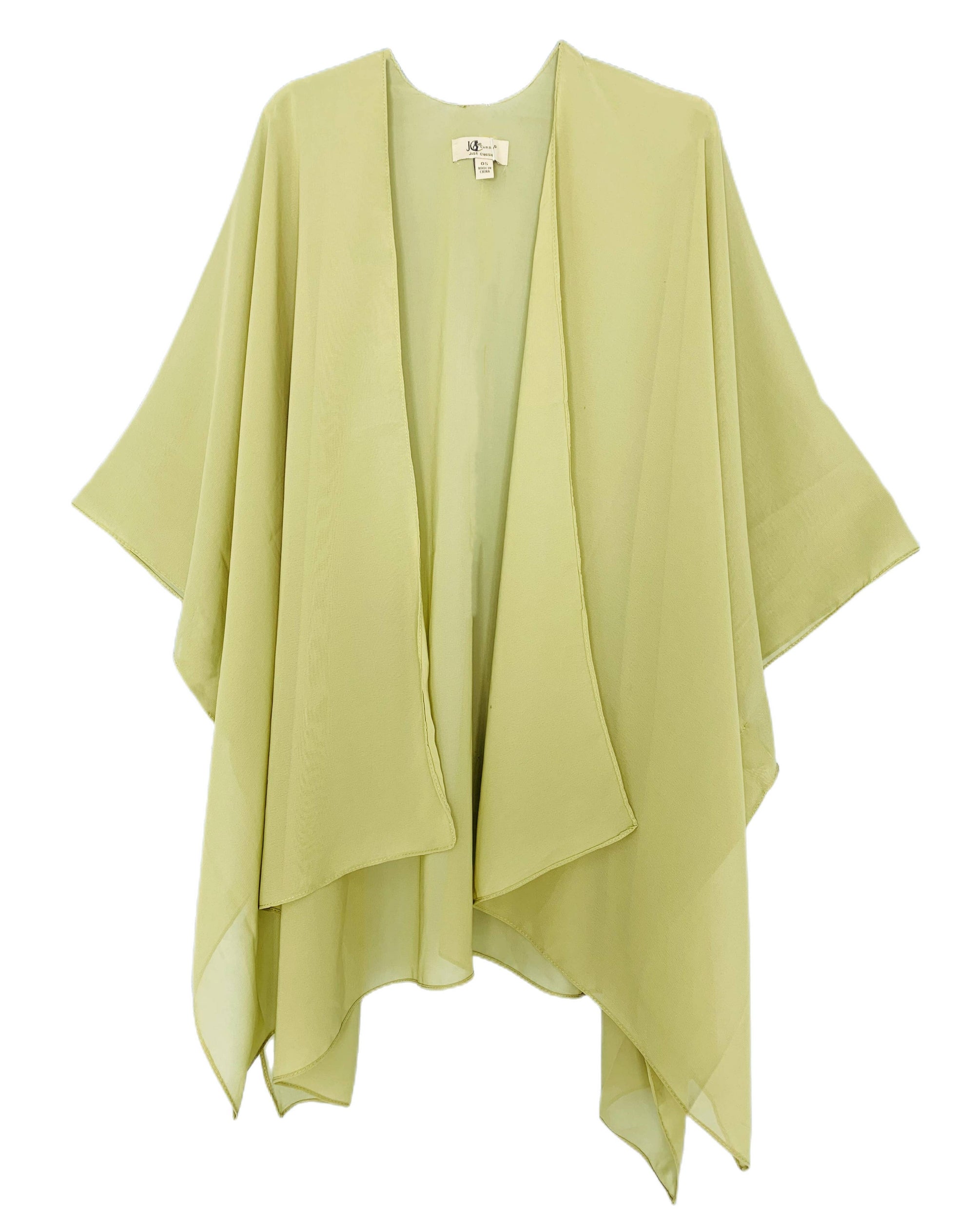 JC Sunny Fashion Avocado 24 Colors--JC071034 Solid Color Chiffon Kimono