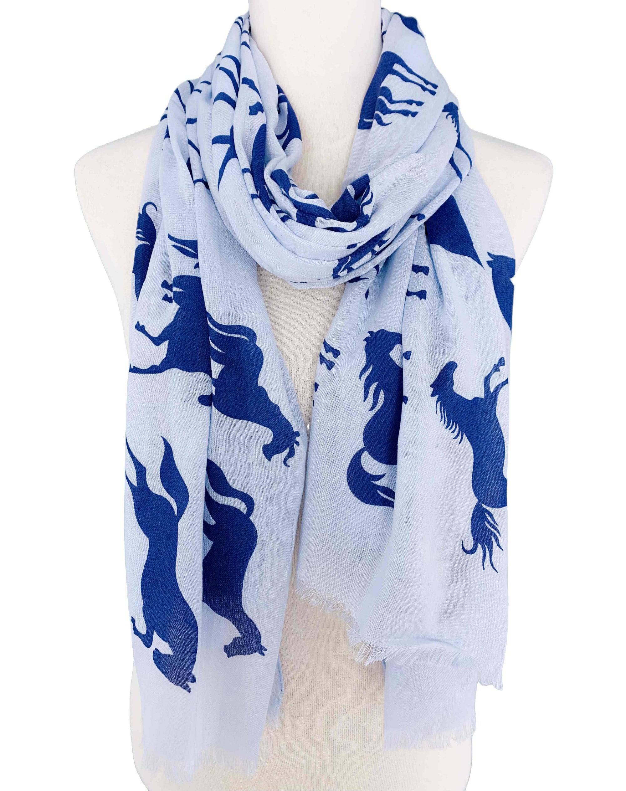 JC Sunny Fashion Blue-Blue Horse Scarf