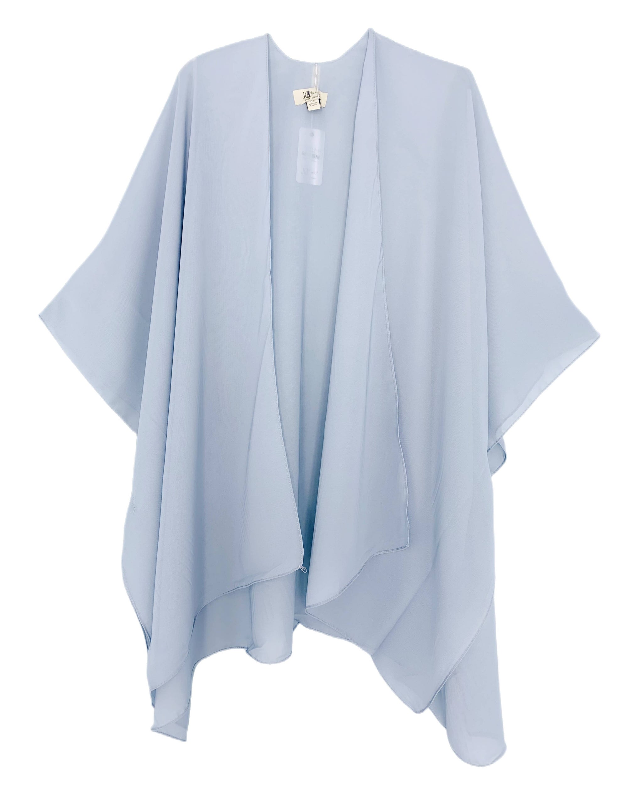 JC Sunny Fashion Bluish Grey 24 Colors--JC071034 Solid Color Chiffon Kimono