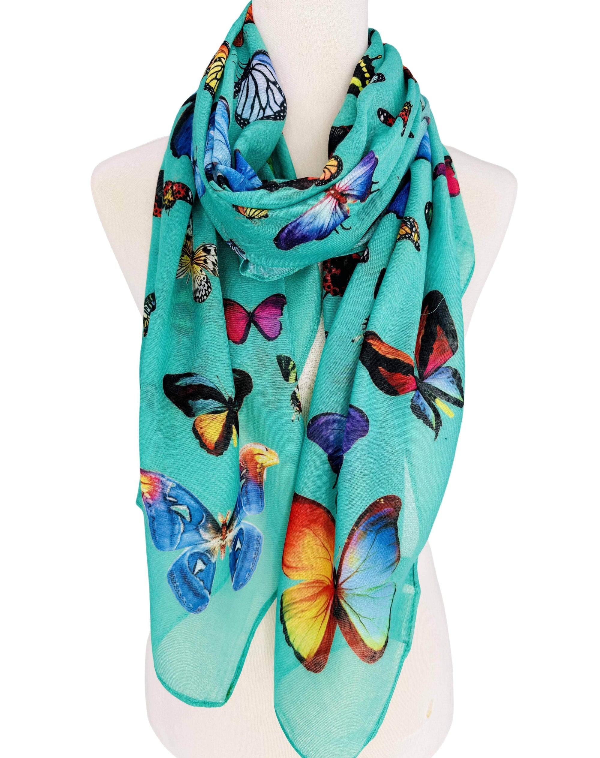 JC Sunny Fashion Multicolor Butterfly Scarf