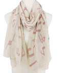 JC Sunny Fashion Musical Notes Scarf