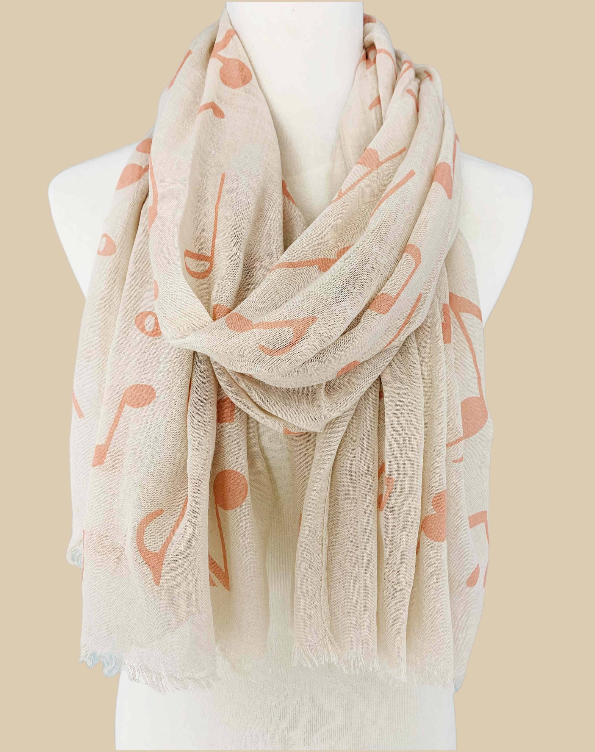 JC Sunny Fashion Musical Notes Scarf