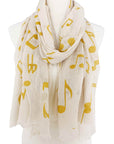 JC Sunny Fashion Musical Notes Scarf