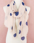 JC Sunny Fashion Pink Polka Dot Scarf