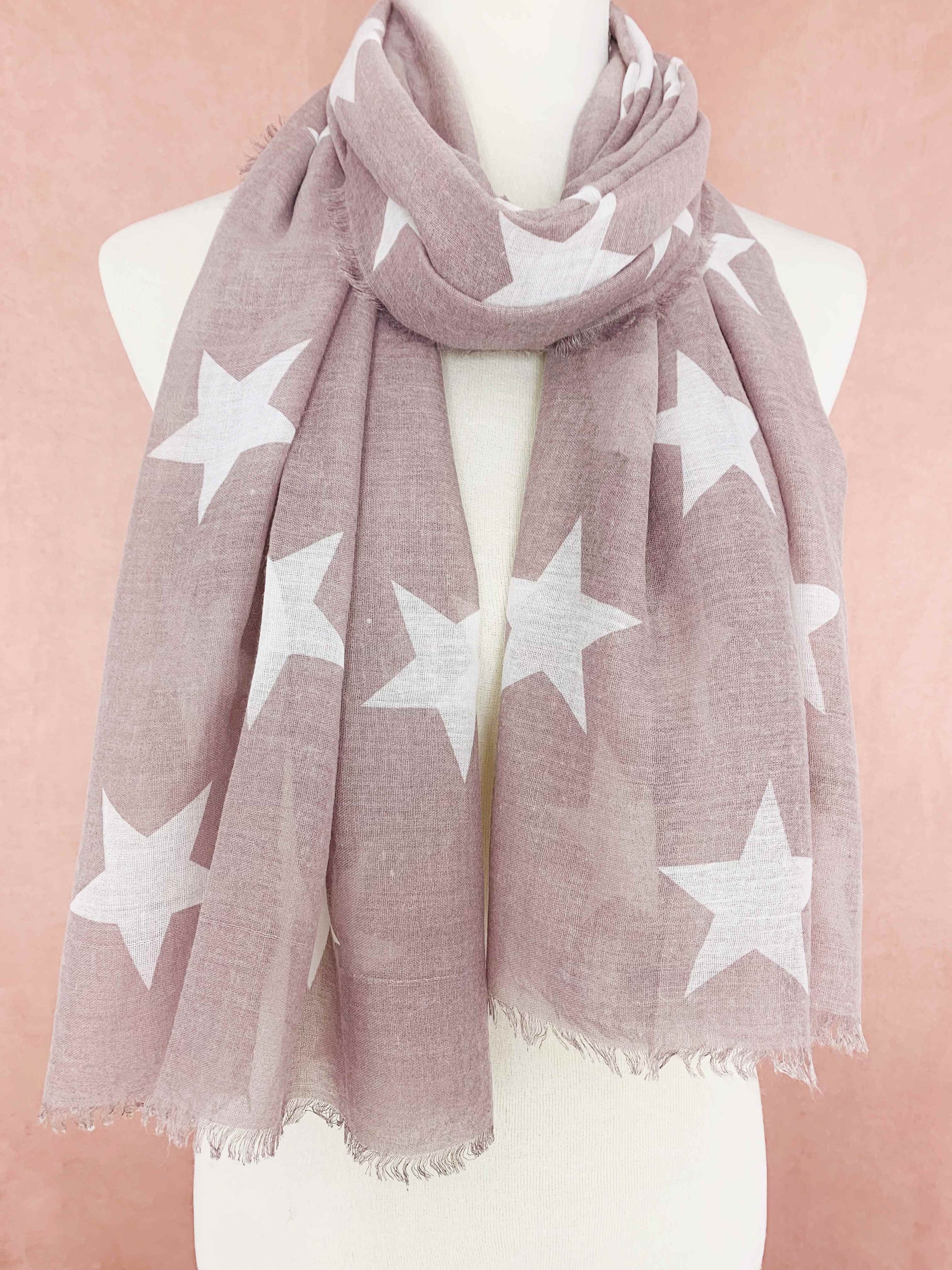 JC Sunny Fashion Pink Star Scarf