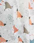 JC Sunny Fashion Scarf Grey-Orange Fox Scarf