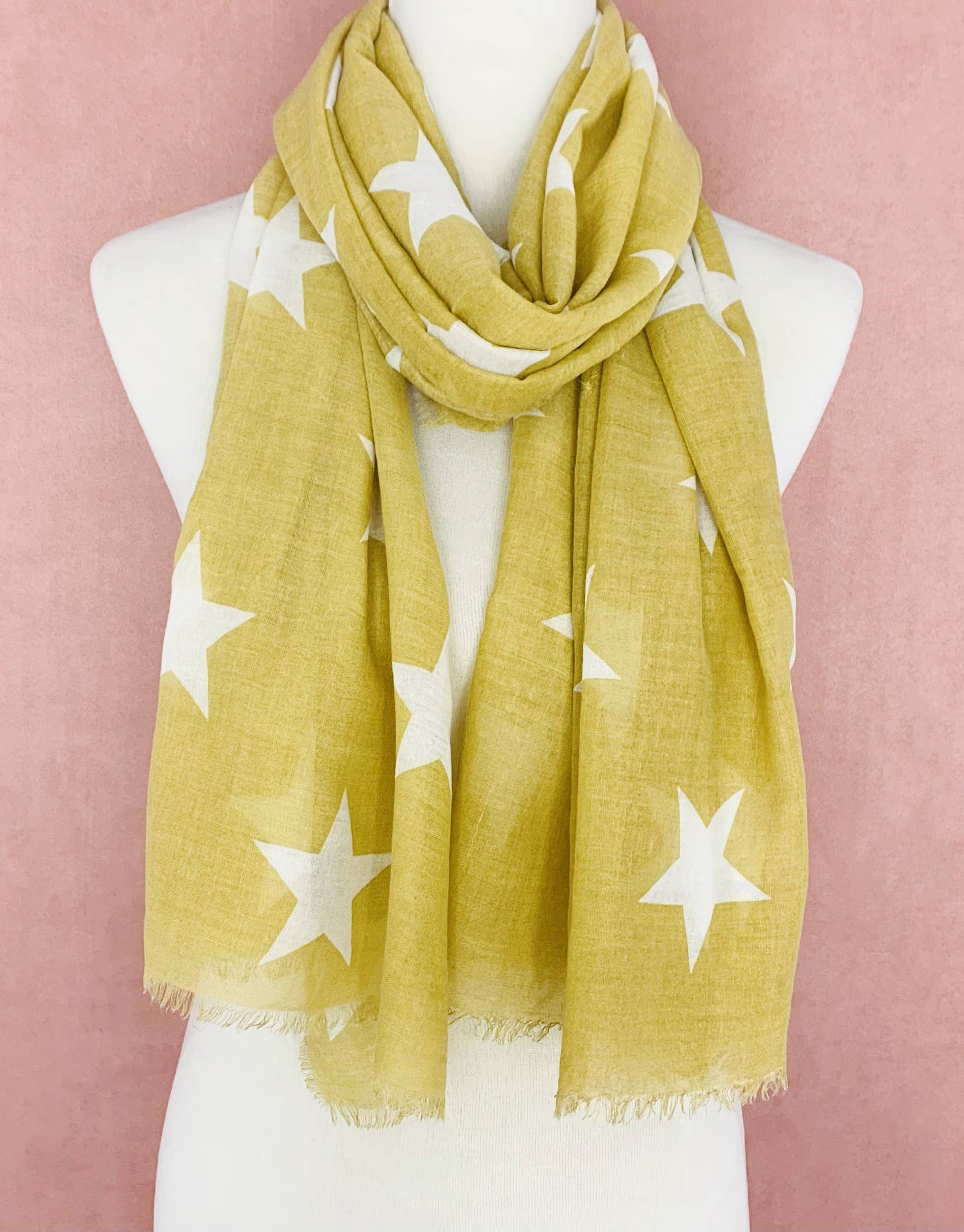 JC Sunny Fashion Yellow Star Scarf