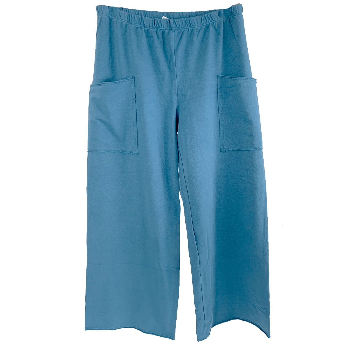 Leelanau Cotton pant Bleu / Small Haystacks Leelanau Cotton French Terry Crop Pant