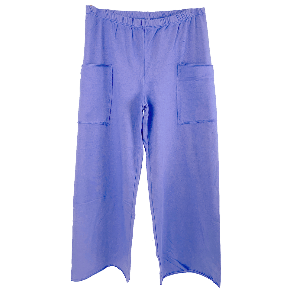 Leelanau Cotton pant Lolite / Small Haystacks Leelanau Cotton French Terry Crop Pant