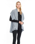 Look by M Kimono Dusky Cascades Basic Shawl Sweater Vest