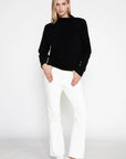 Look by M Sweater Basic Mock Neck Sweater