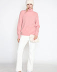 Look by M Sweater Basic Mock Neck Sweater