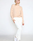 Look by M Sweater Basic Mock Neck Sweater